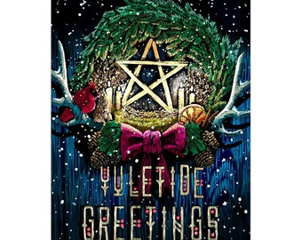 5x7 Blank Yule Holiday Cards Packs With Envelopes