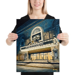Benedum Center Pittsburgh, Print, Handmade, Pittsburgh Theater , Wall Art Decor, Moving Gift, Gift for Him, Gift for Her, Realtor Gift