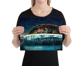 Kennywood, Jack coniglio, Stampa, Fatto a mano, Montagne russe, Wall Art Decor, Regalo commovente, Regalo per lui, Regalo per lei, Regalo agente immobiliare