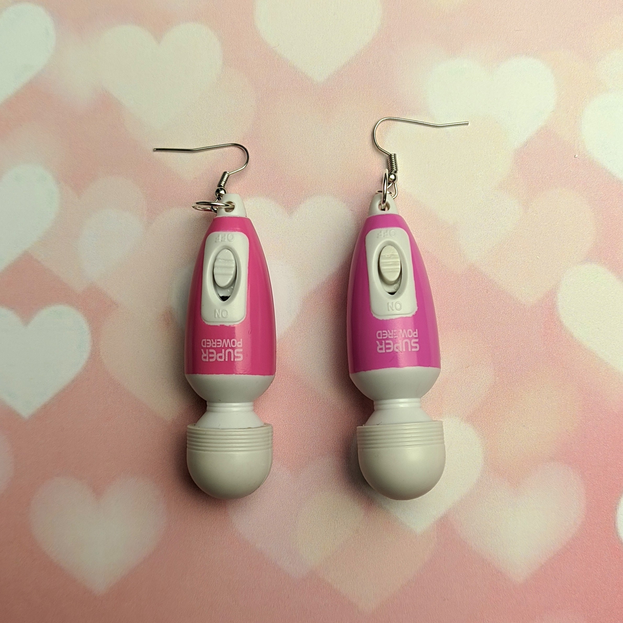 Vibrator Earrings Pink Purple Black and Orange Buzz Vibe Etsy