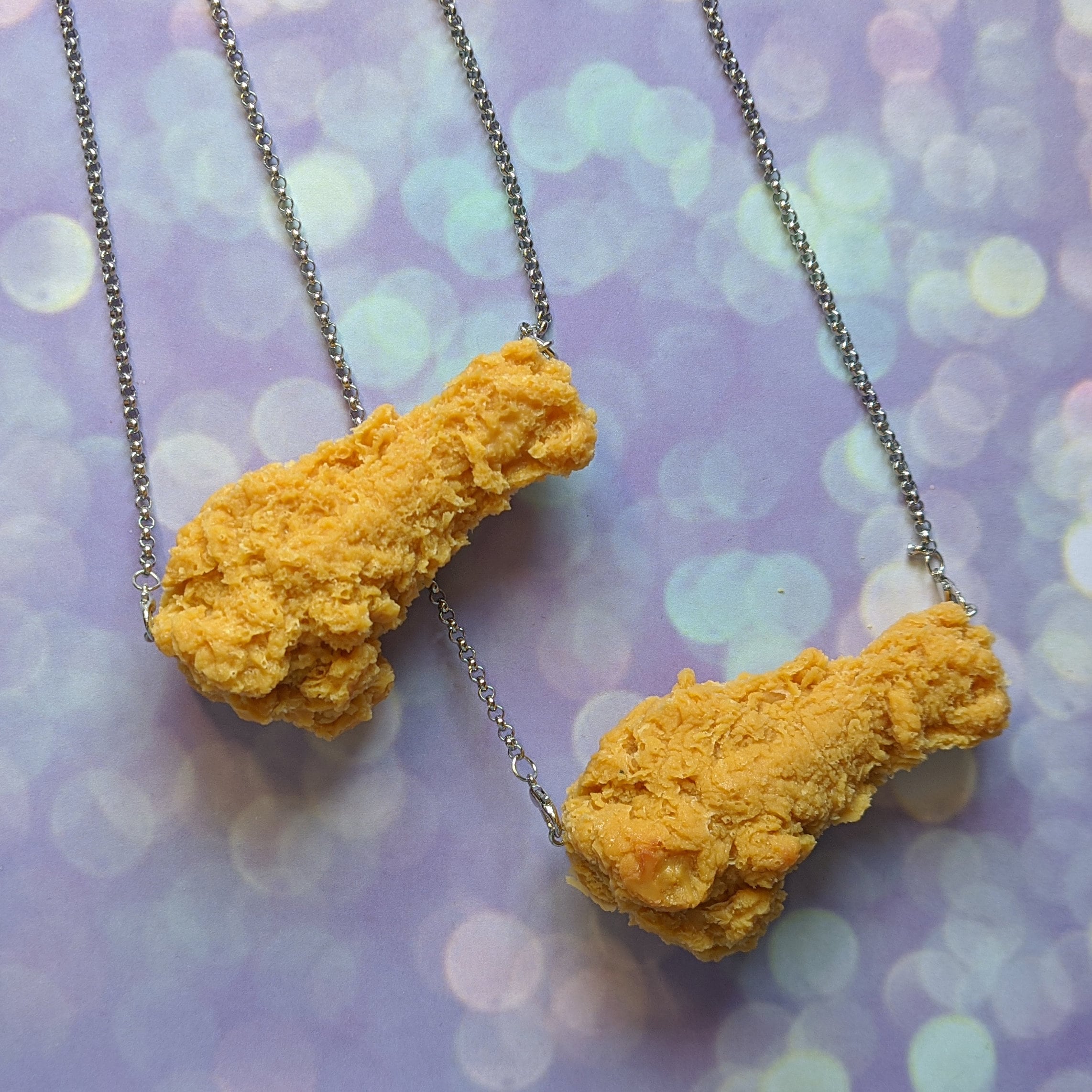 Fried Chicken Necklace Resin KFC Food Kentucky Replica Etsy UK