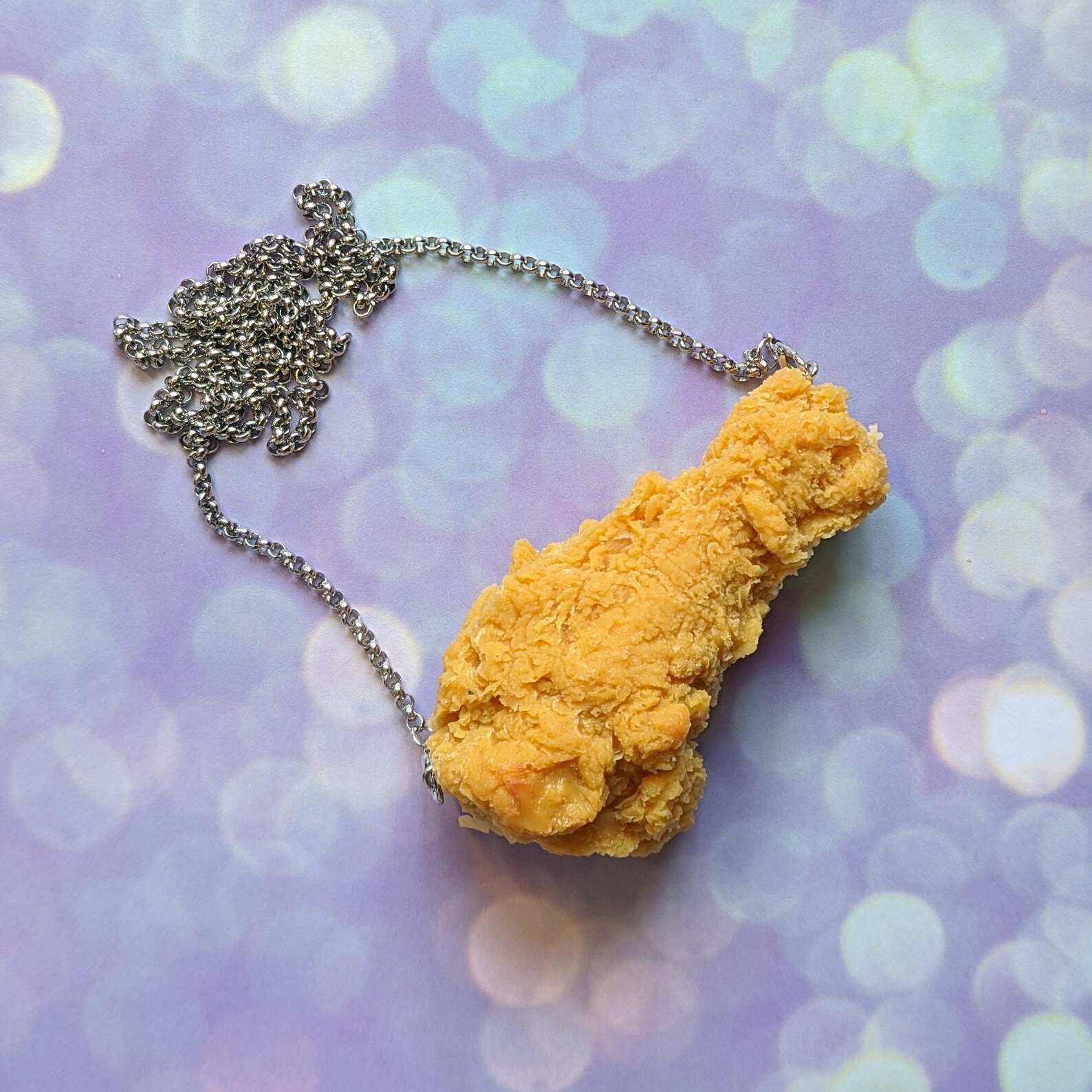 Fried Chicken Necklace Resin KFC Food Kentucky Replica Etsy UK