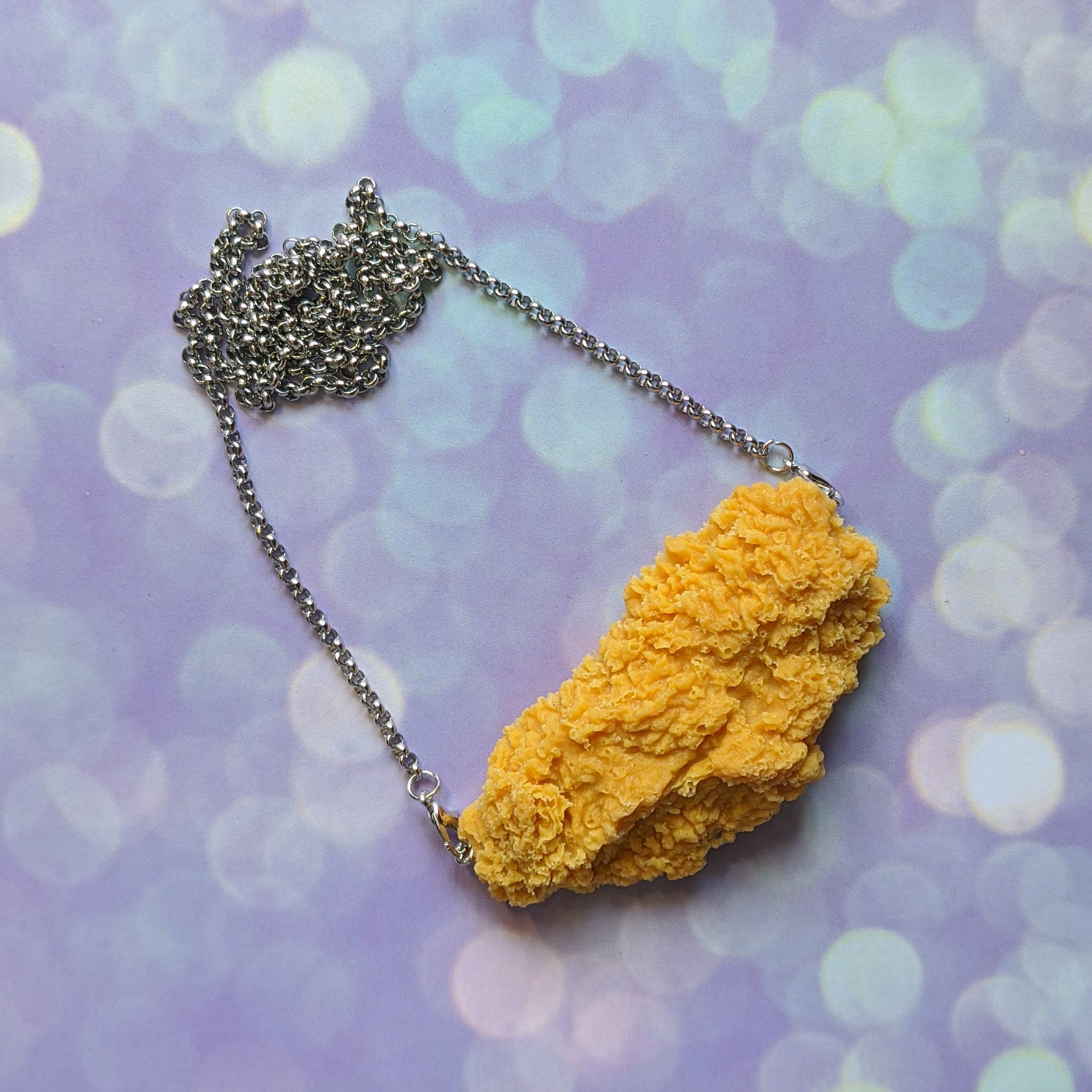 Fried Chicken Necklace Resin KFC Food Kentucky Replica Etsy