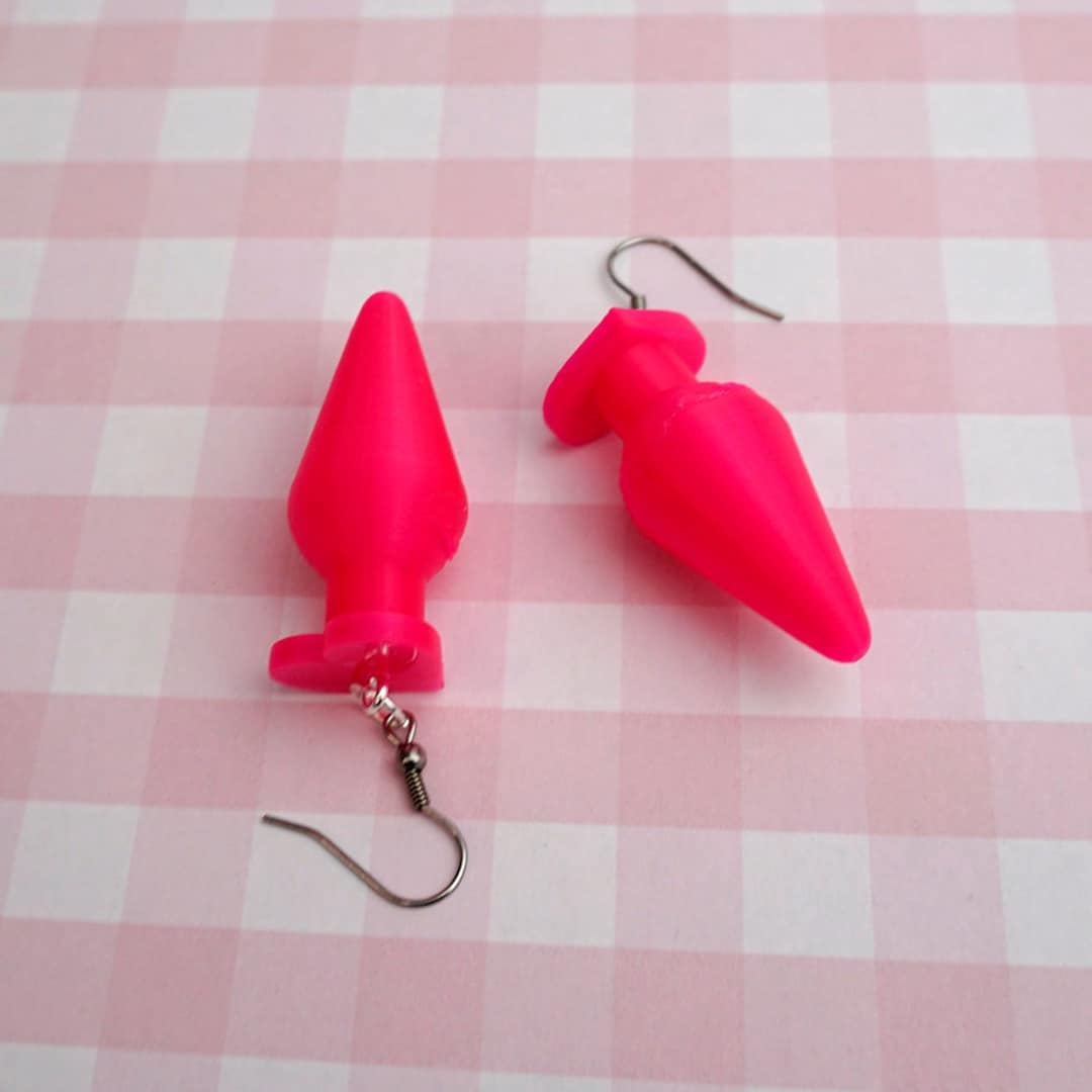 Heart Butt Plug Earrings - Neon Pink Love Sex Toys Naughty Valentines Day Hen Party 3D Printed Cheeky Fetish Sex Positive - Etsy Heart Butt Plug Earrings - Neon Pink Love Sex Toys Naughty Valentines Day Hen Party 3D Printed Cheeky Fetish Sex Positive - Etsy