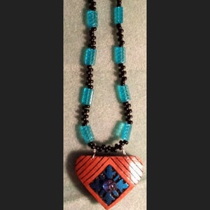 Handcrafted Gourd and Beaded Necklace