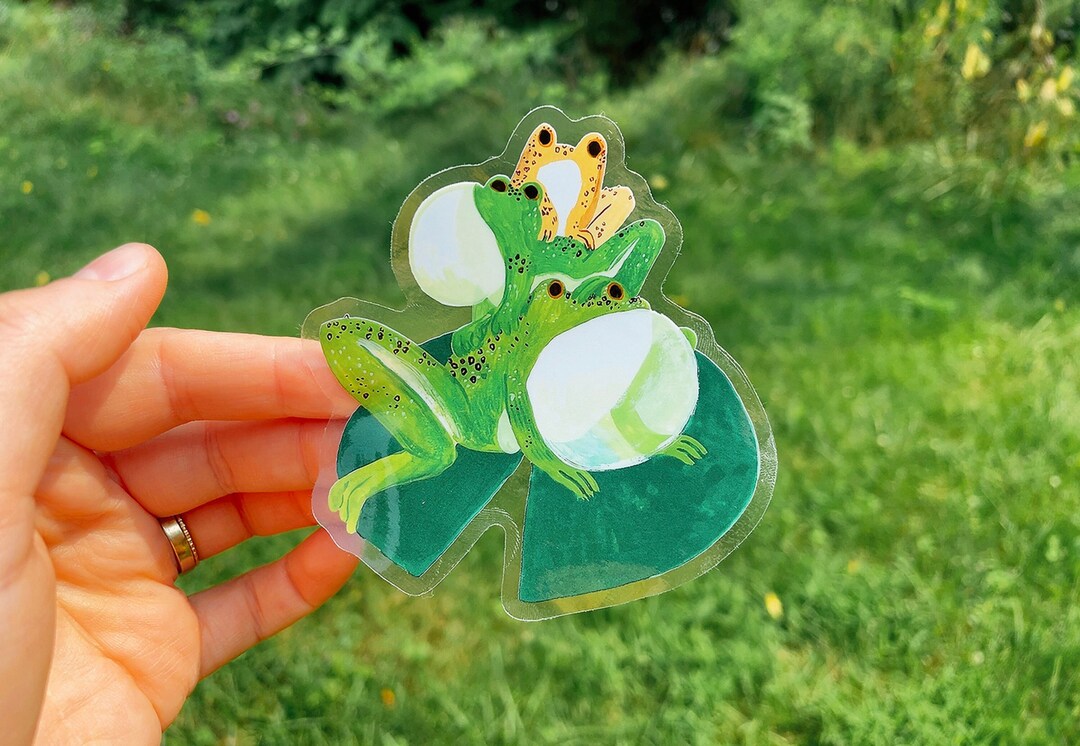Frog Chorus Clear Waterproof Sticker Laptop Decal - Etsy
