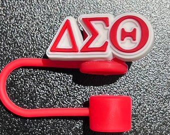 Delta Sigma Theta Straw Toppers