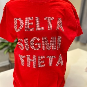 Delta Sigma Theta Rhinestone unisex tshirt