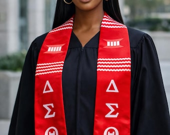 Graduation Stole Greek with sublimation