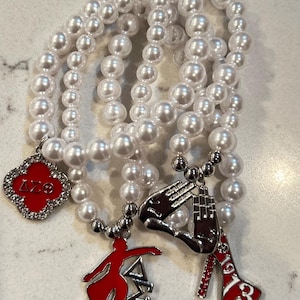 Delta Sigma Theta 4 piece stackable bracelet set