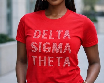 Delta Sigma Theta Rhinestone unisex tshirt