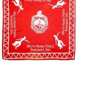 Delta Sigma Theta Red Scarf