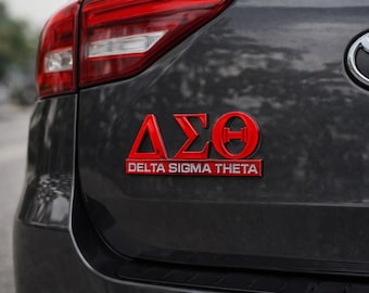 DST Greek letters stick on car decal  4 inches long