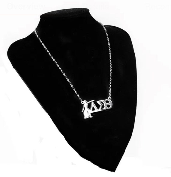 Polish stainless steel Fortitude Delta Sigma Theta 18 inch necklace.