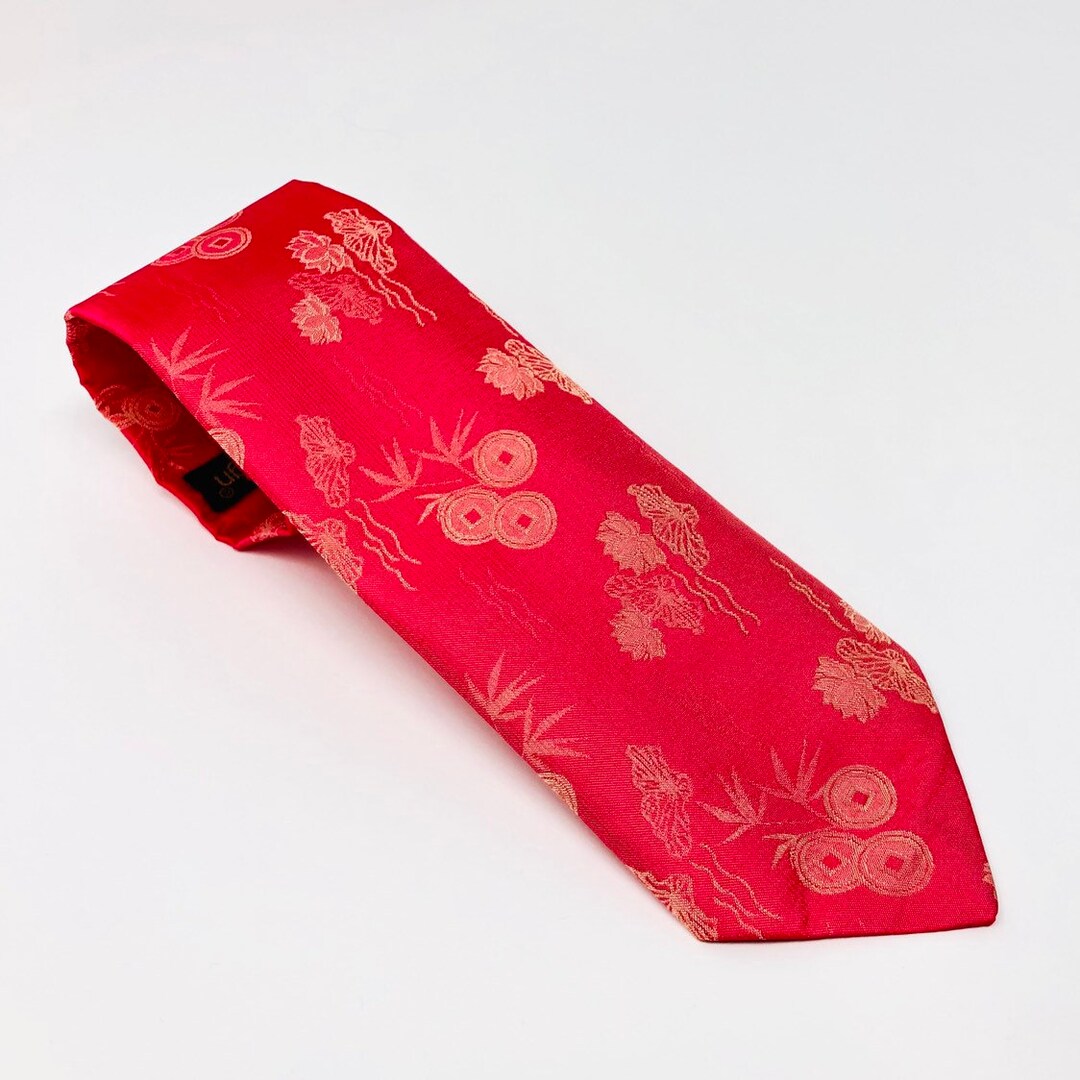 Vietnamese Silk Asian Lotus Flower Lucky Coins Hot Pink Gold Etsy