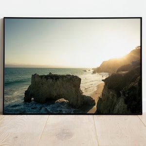 El Matador Beach Sunset, California Coastline Print, Coastal Sunset, California Beach Sunset, Photographic Print, Canvas, Metal, Luster, Art