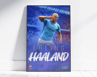 アーリング ハーランド ポスター: マンチェスター シティ フットボール