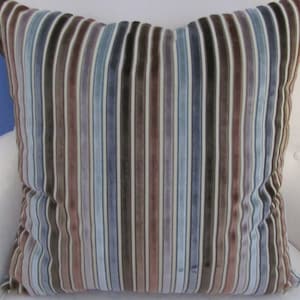 Lee Jofa 20&quot; Velvet Pillow Cover with Linen Velvet Backing