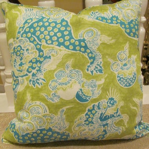 Colonial Williamsburg 20 &quot;Drachen Kissenbezug mit Kordel und Kravet-Unterlage