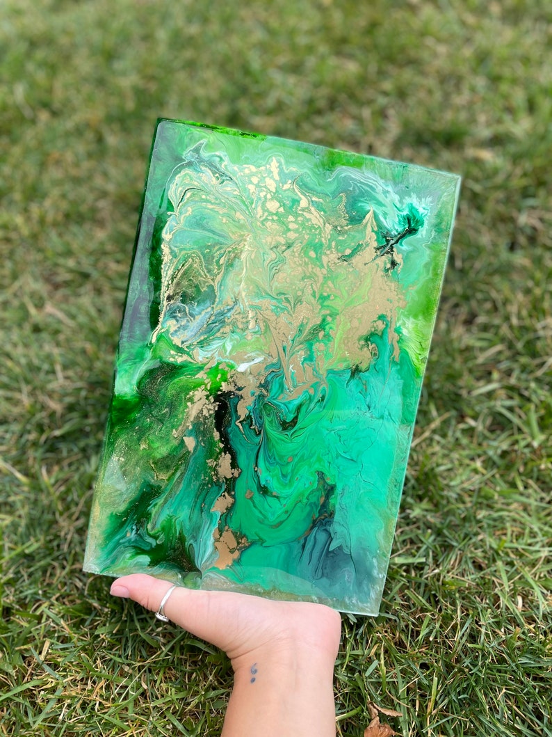 Resin Ashtray & Weed Rolling Tray Set Etsy