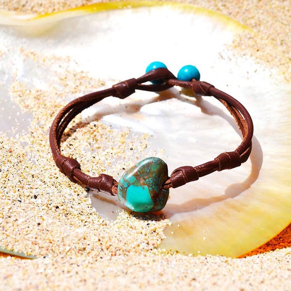 Bracelet Nugget turquoises