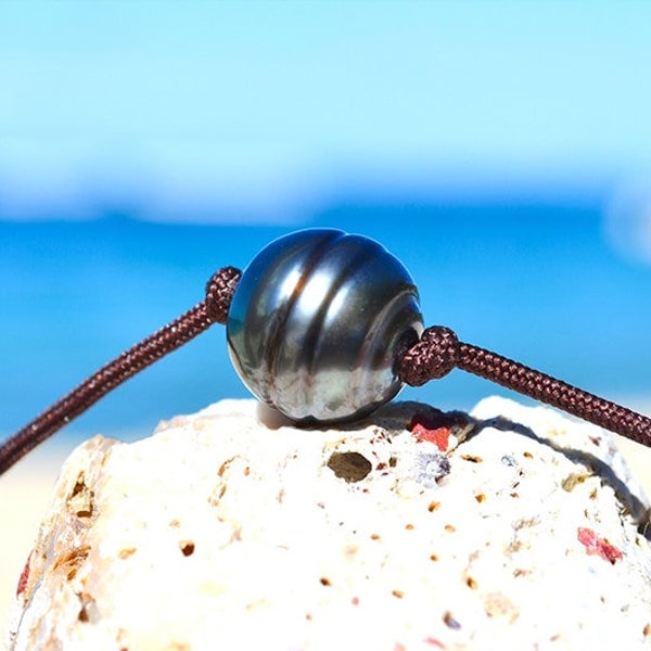 Collier ras du cou 1 perle de Tahiti (11mm)