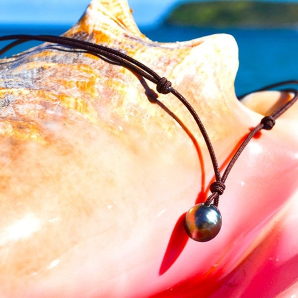 Collier pendentif 1 perle de Tahiti (10,5mm)