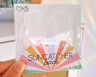 Heart Suncatcher Pack | Rainbow Maker | Prismatic Window Decal