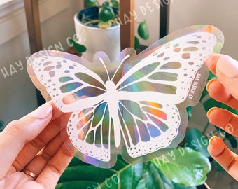 Monarch Butterfly Suncatcher | Rainbow Maker | Prismatic Window Decal