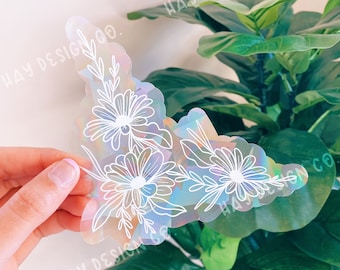 Atrapasueños de margaritas / Creador de arcoíris / Vinilo decorativo prismático para ventana
