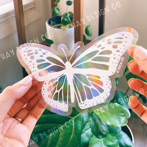 Monarch Butterfly Suncatcher | Rainbow Maker | Prismatic Window Decal