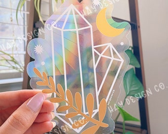 Crystal Suncatcher | Rainbow Maker | Prismatic Window Decal