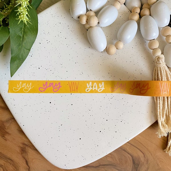 Yay Washi Tape | Small Business Owner Washi Tape | Washi Tape for Scrapbooking