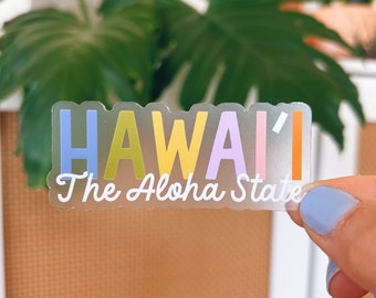 Hawaii Sticker: Aloha State Die-Cut Vinyl Decal