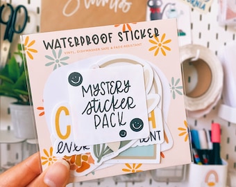 Mystery Sticker Pack | Full-Sized Die-Cut Stickers | Vinyl Waterproof Stickers