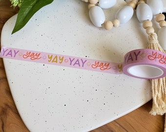 Yay Washi Tape | Small Business Owner Washi Tape | Washi Tape for Scrapbooking