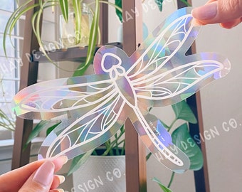 Dragonfly Suncatcher | Rainbow Maker | Prismatic Window Decal