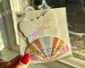 Butterfly Suncatcher Pack | Rainbow Maker | Prismatic Window Decal