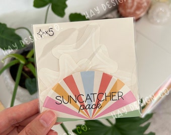 Sparkle Star Suncatcher Pack | Rainbow Maker | Prismatic Window Decal