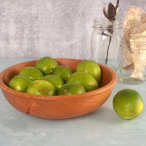 8&quot; Cherry Wood Bowl/Salad Bowl/Cereal Bowl/Handmade/Snack Bowl/Popcorn Bowl/Wooden Gift