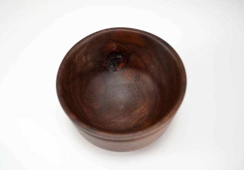Walnut Wood Snack BowlCandy DishKey Holder