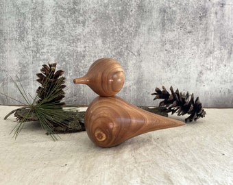 Large Walnut Wooden Bird/Birds/Decor/Home Decor/Wood Gift/Bird Lover/Figurine