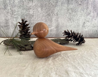 Large Walnut Wooden Bird/Birds/Home Decor/Spring Decor/Figurine/Wood Gift/Handmade