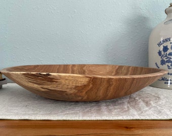 14" Oak Salad Bowl/Wooden Bowl/Salad Bowl/Fruit/Wedding Gift/Handmade/Serving Dish/Serving Bowl/Home Decor