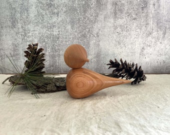 Large Cherry Wooden Bird/Birds/Home Decor/Spring Decor/Wood Gift/Birdhouse