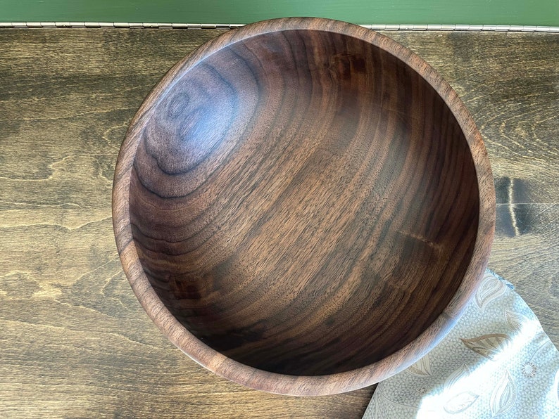 10 Black Walnut Salad Bowl/salad Server/fruit Etsy