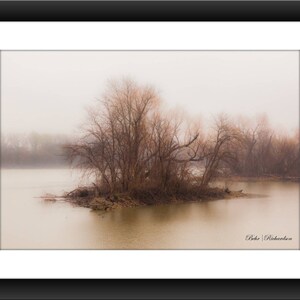 A Fine Art Print of a Winter&#39;s Day at Kimball Bend Park Near Morgan, Texas, Photograph