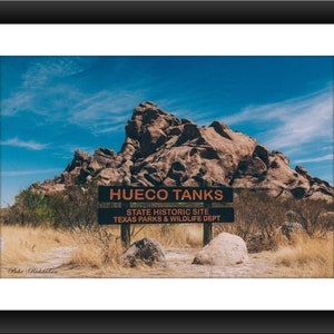 A Fine Art Print of Formation at Hueco Tanks State Park, El Paso, Texas