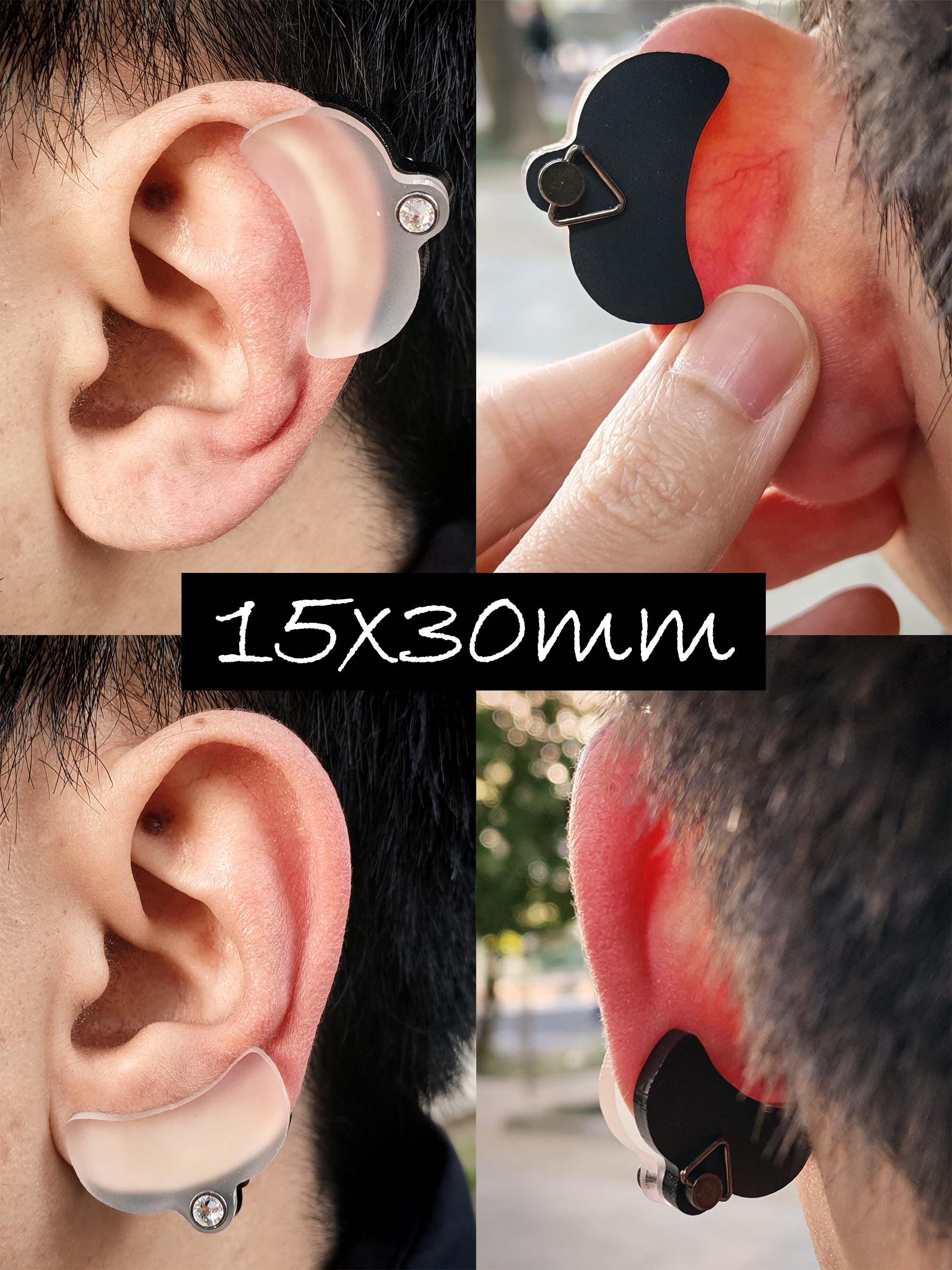 UNICRAFTALE 5 Paire Boucles D'Oreilles à Pression Pour Chéloïdes Boucles D' Oreilles à Clip Punk Acier Inoxydable Boucle D'Oreille à Compression Spirale Platine Légères Et Sans Piercing Cadeau Femmes