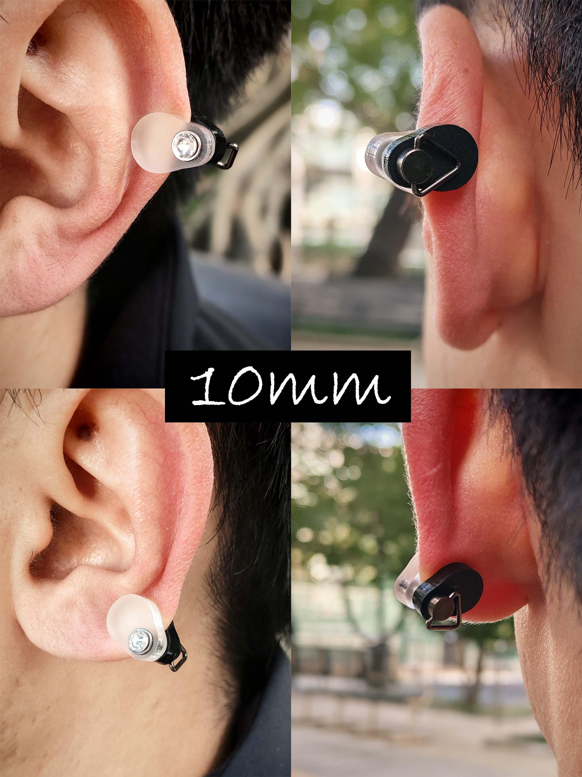 Orecchini a pressione per cheloidi K per la creazione di compressione arcobaleno non forato a spirale con clip in acciaio inossidabile  36